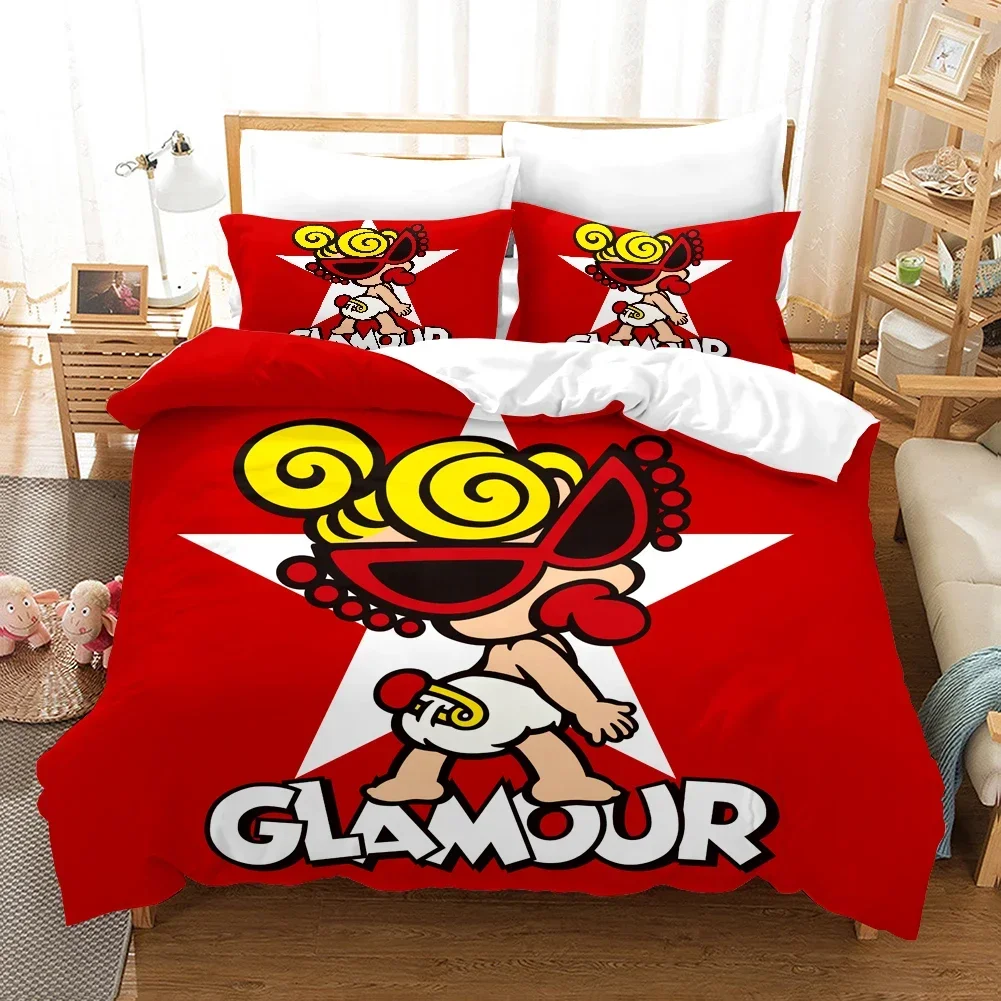 3D ヒステリックミニ布団カバー 枕カバー付き 寝具セット シングル