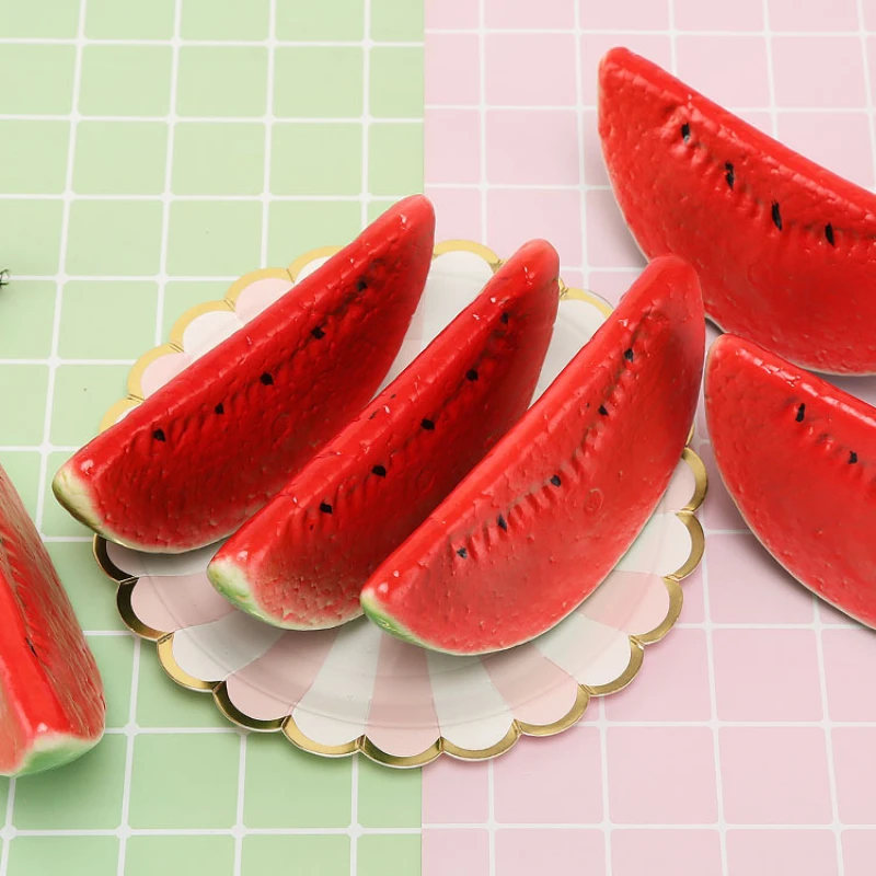 Artificial Fruits and Vegetables artificial fruits and vegetables 5pcs Simulation Watermelon Foam Fruit Model For Decoration Cross-border Photography Props Home Window Display