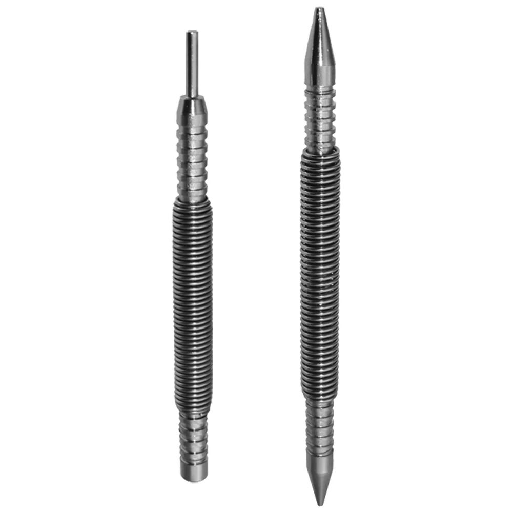 1/2Pcs Spring Tool Hammerless Nail Set Double Head 1/16&3/32inch Door Pin Removal Tool Center Holes Punch Wood Press Dent Marker woodworking tool manual tools