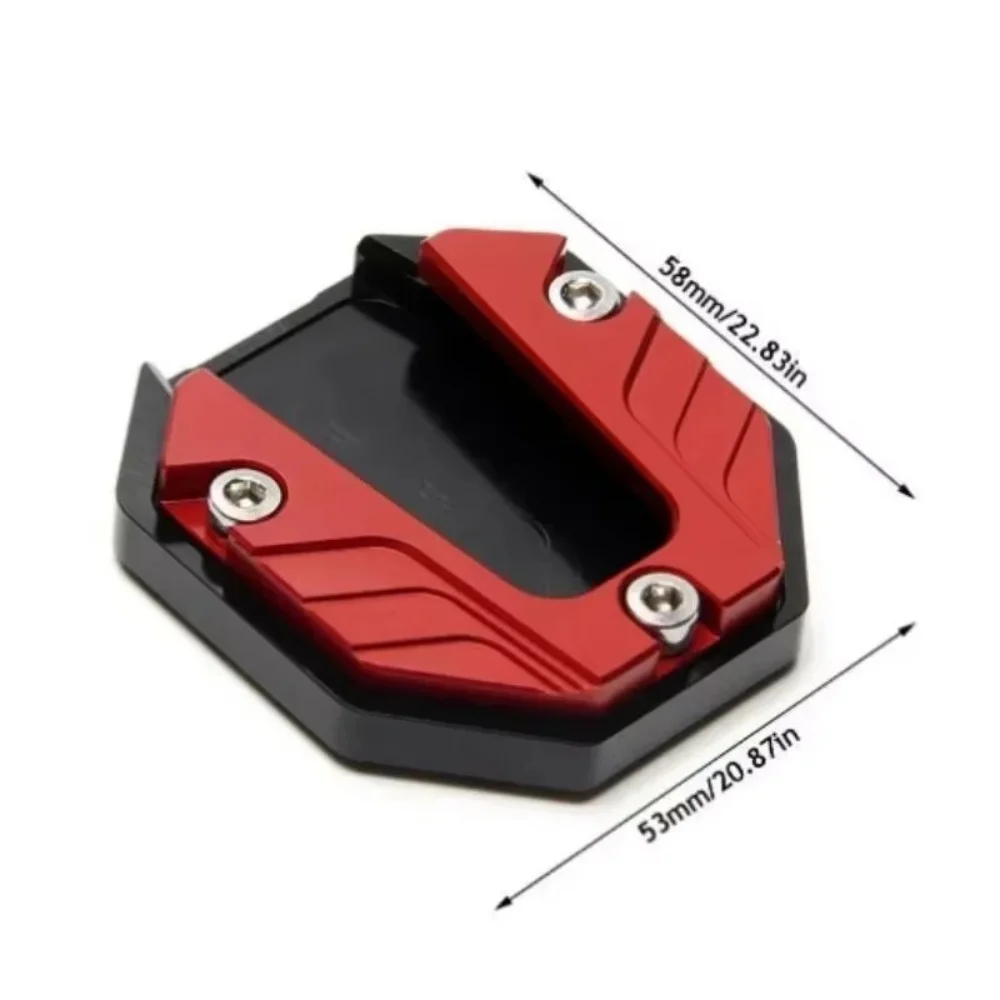 오토바이 킥스탠드 익스텐더 풋 사이드 스탠드 확장 패드 지지판 알루미늄 합금 야마하 Nmax AEROX XMAX 155 250 300용
