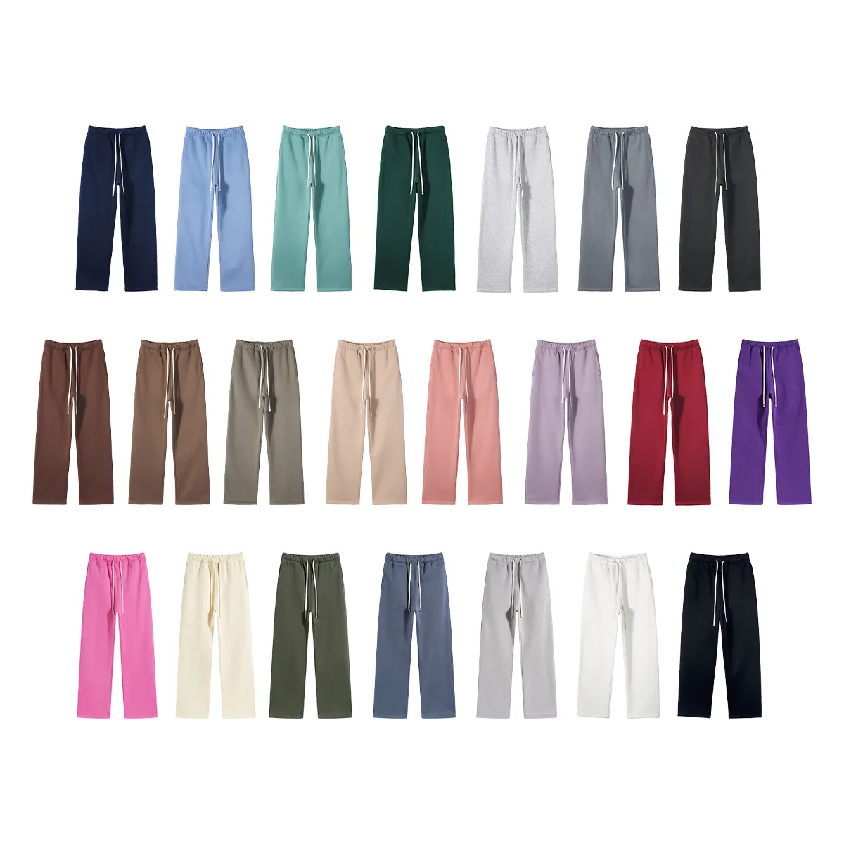 Men Flare Jogger Pants 350gsm Cotton Sweatpants