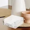 Small Napkin Holder Acrylic Paper Towel Dispenser Box Tissue Guest Case Tissue Box Napkin Holder for Kitchen Dining Desktop 3
