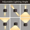 MARPOU Led Wall Lamp Outdoor/ Indoor Waterproof IP 65 Surface Mounted LED Up and Down  Wall Light Porch Garden 9W AC 90-260V 3