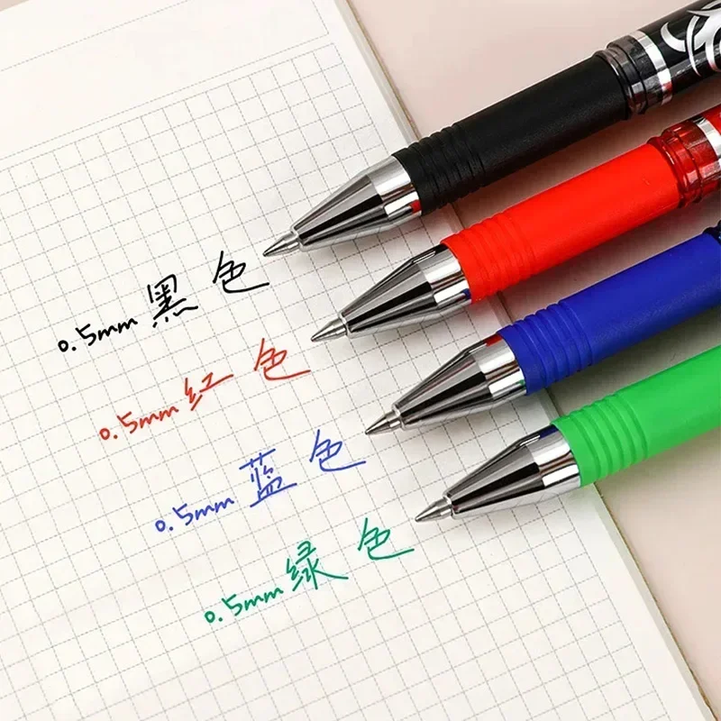 12pcs/set Erasable Neutral Pen 0.5mm Multi-color Ink Writing Exam Neutral Pen School Office Stationery Supplies