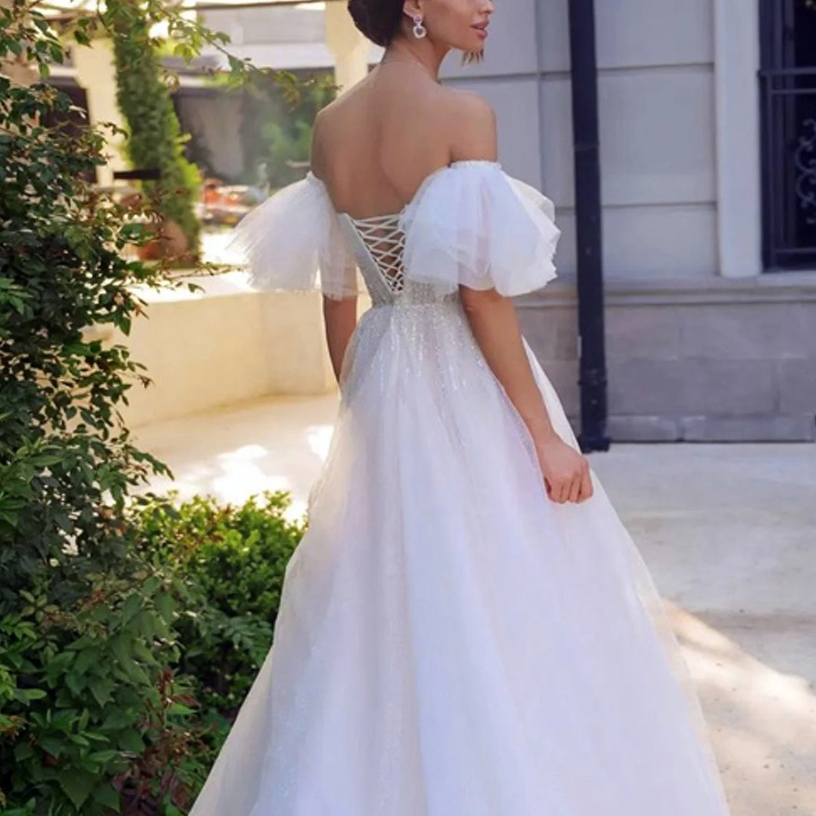 Maniche staccabili da sposa Copri braccia per abiti da sposa Decorazione di matrimoni ed eventi Cinghia rimovibile Accessori per spose GP82 - Image 4