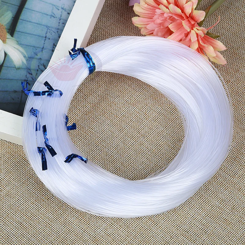 비탄성 투명 와이어 나일론 스트링 비즈 라인 낚시 로프, DIY 쥬얼리 액세서리, 0.4-1mm 투명 코드, 1 롤