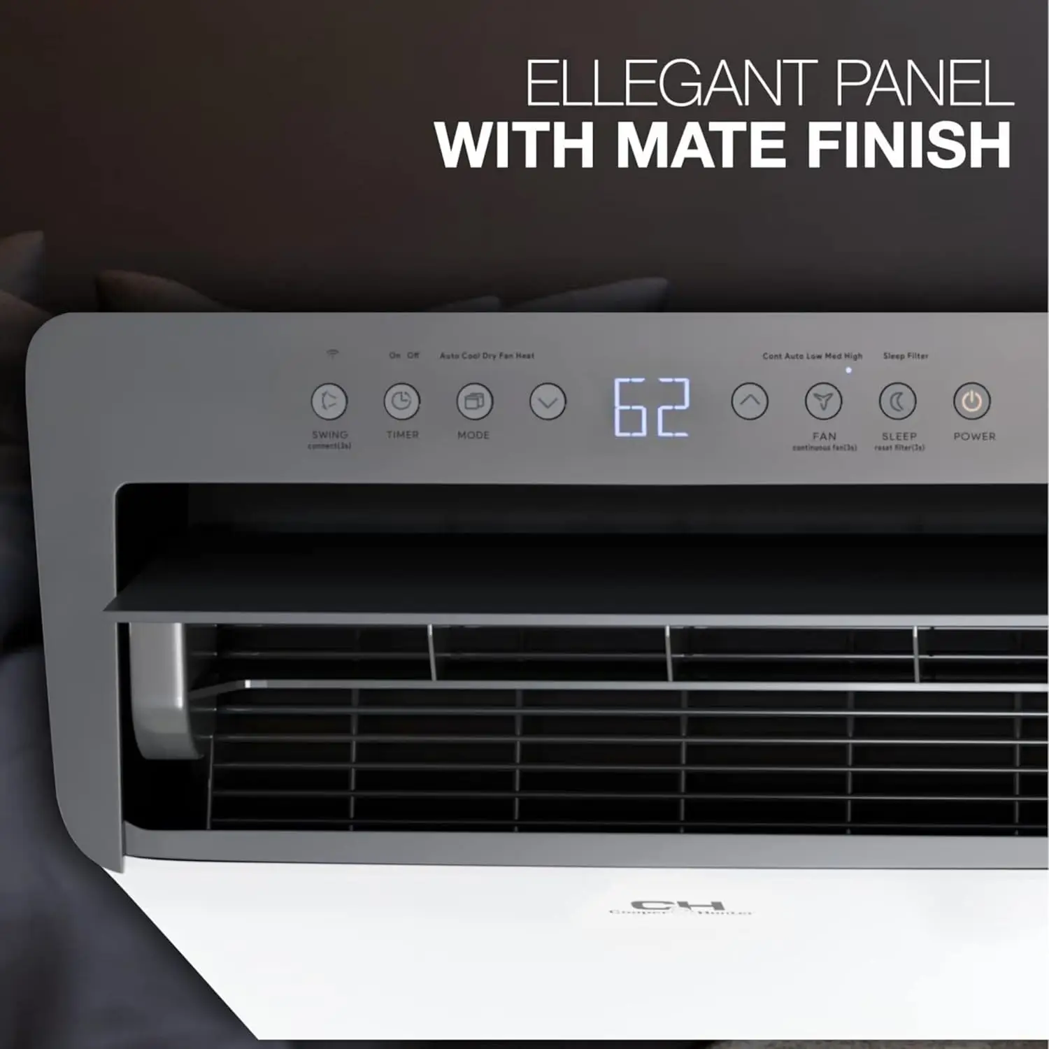 Inverter Portable Air Conditioner and Heater with Dual Hose, Dehumidifier, and Fan