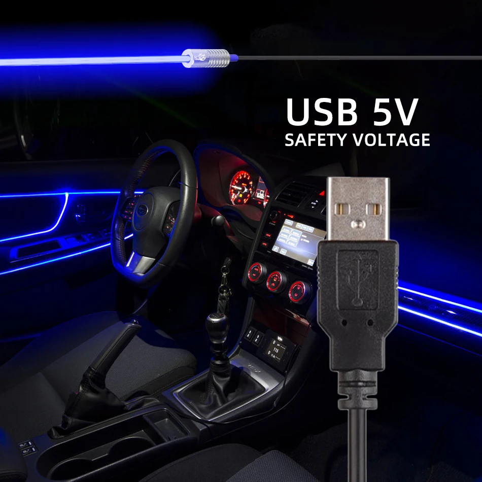 Fiber Optic Lamp 5V USB LED Light Source 1.5W 8 Colors Mini Illuminator Aluminum LED Emitter for Side Glow Fiber Optic Lamp Car/Home Light Holder