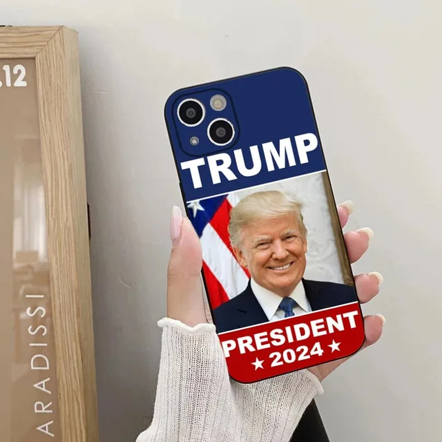Donald Trump 2024 Phone Case For iPhone 16,15,14,13,12,11 Plus,Pro,Max,XR,XS,X,7,8 Plus,SE,Mini Silicone Soft 3