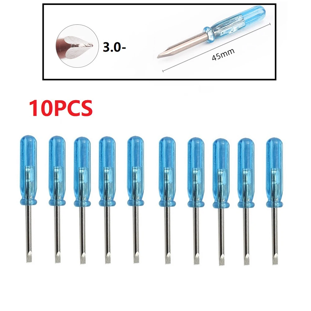 

Screwdrivers 10pcs Mini Slotted Cross Screwdrivers For X-box Laptop Repair Tool 1.5/2.0/3.0mm Screwdrivers Hand Tools Hot Sale