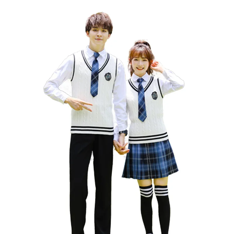 c051-korean-fashion-british-academy-vest-suit-jk-okada-skirt-student-uniform