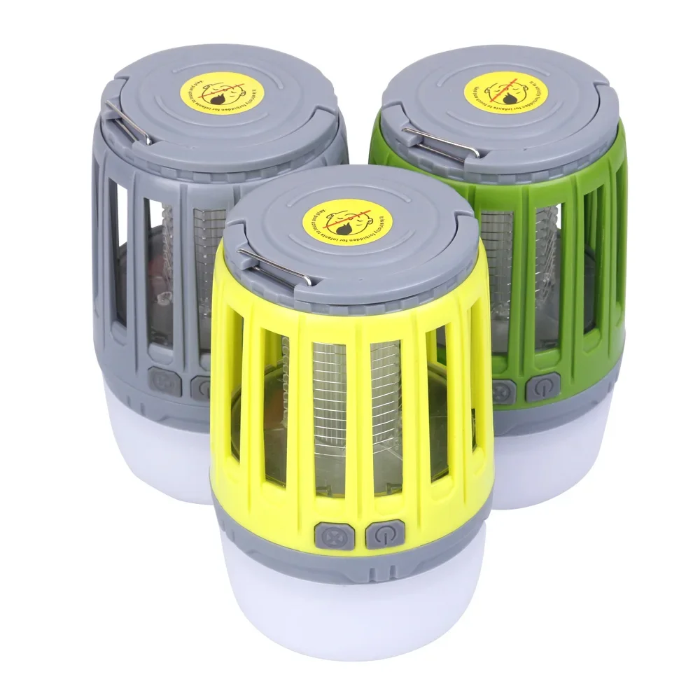USB Rechargeable Multifunctional LED Waterproof Mosquito Killer-Portable Emergency Light -Suitable for Terrace, Camping, Fishing
