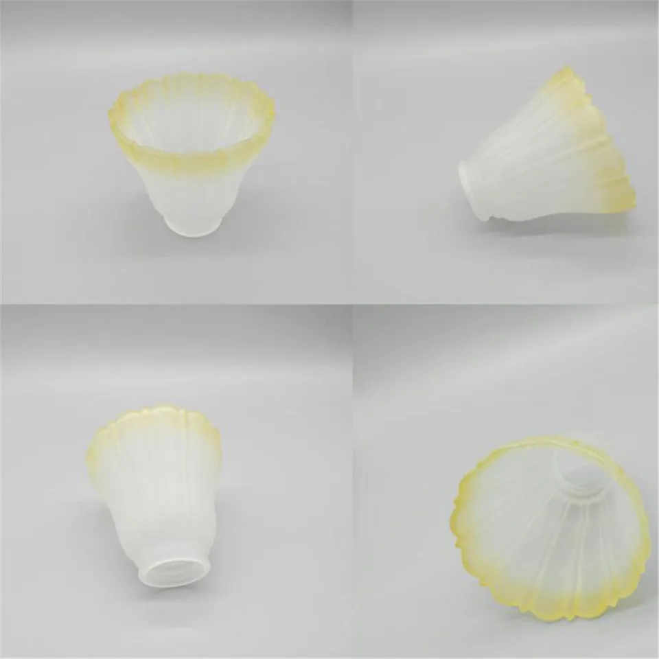 Paralume di ricambio per paralume in vetro a campana tradizionale smerigliato trasparente ambrato per apparecchi a parete per ventilatori da soffto coperture per illuminazione 4cm Fter  39