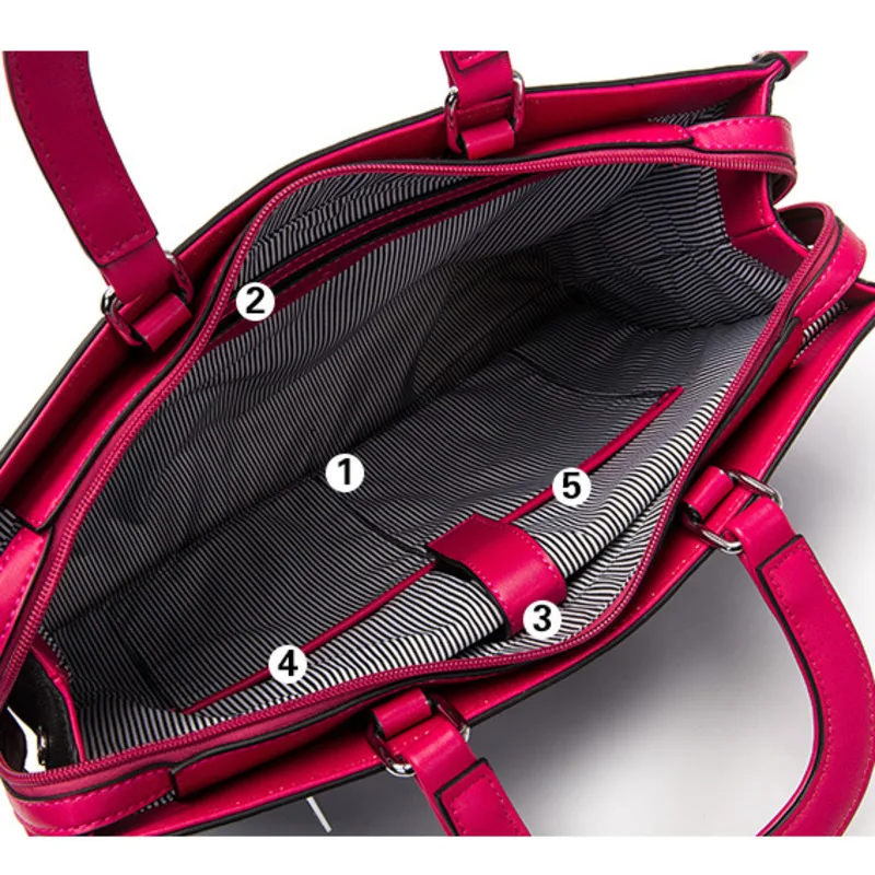 VOLASSS 2024 Versatile Crossbody Tote Bag Female PU Leather Business Handbag New Fashion 13' Computer Shoulder Message Bag Women