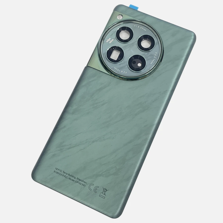 원플러스 12 5G용 1+12 글래스 백커버 하우징, 원플러스 12 배터리 도어 후면 패널 케이스 카메라 렌즈 접착제 교체