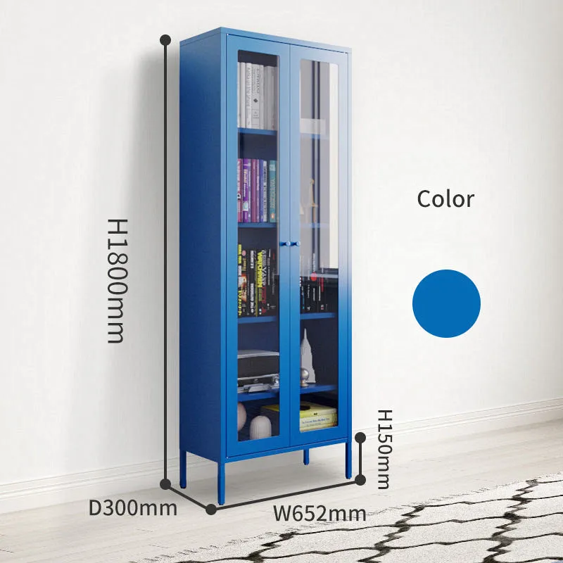 커스텀 라크쇼 맥캘린 컬러 책장 모던 디자인 높은 발판 수납 스틸 캐비닛 조절 가능한 칸막이 거실용