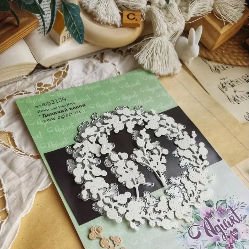 동부 조각 비둘기 기적 밝은 휴일 토끼 꽃 금속 절단 다이 실리콘 스탬프 스크랩북 스텐실 사진 앨범