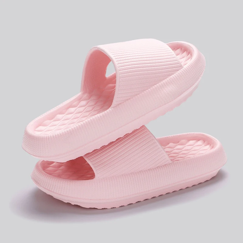 Eva Thick Platform Cloud Slippers Women Soft Sole Pillow Slides 2024 Summer Beach Sandals Woman Non Slip Bathroom Home Shoes — view 3
