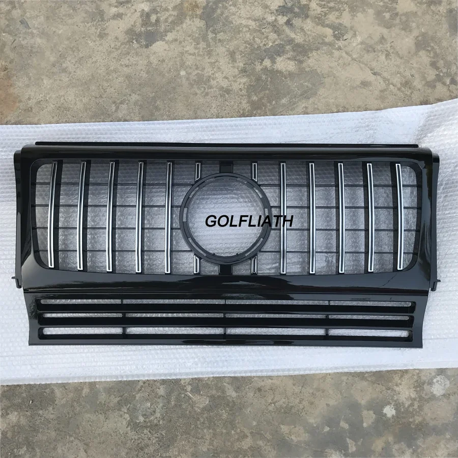 메르세데스 벤츠 G 클래스 W463 G500 G550 G63 G65 1990-2018 튜닝 액세서리용 GT R 스타일 프론트 인렛 그릴 범퍼 그릴