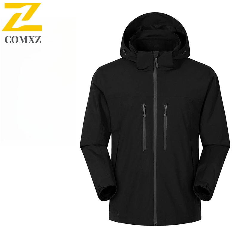 Unisex Winter 3-in-1 Thermal Jacket Windproof Waterproof Parka with Detachable Fleece Liner Multi-Pockets for Hiking Daily Wear