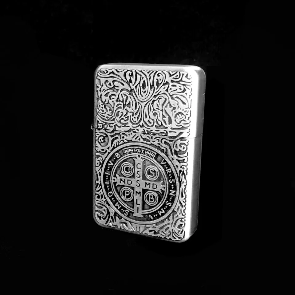 Briquet Vintage En Métal Doré Constantine - Style St Benoît, Essence Kérosène, Dimensions 55x35x13 Mm, Cadeau Homme