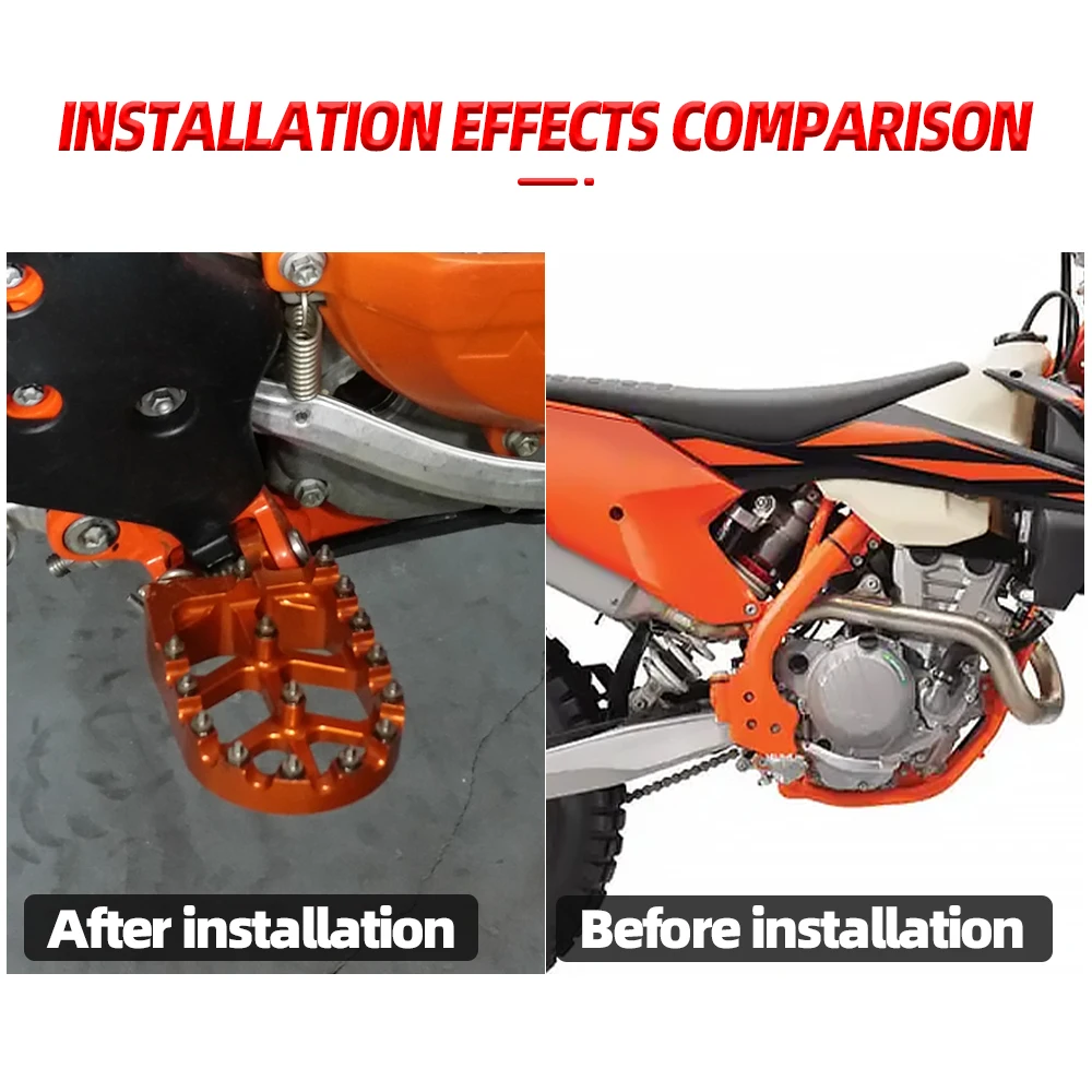 Fußrasten Fußstütze Pedale Für KTM 65 85 125 SX 250-450
