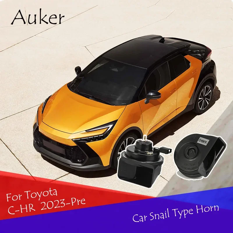 

Car Snail Horn Speakers Tweeter High Bass Waterproof Whistle For Toyota C-HR 2023-Pre