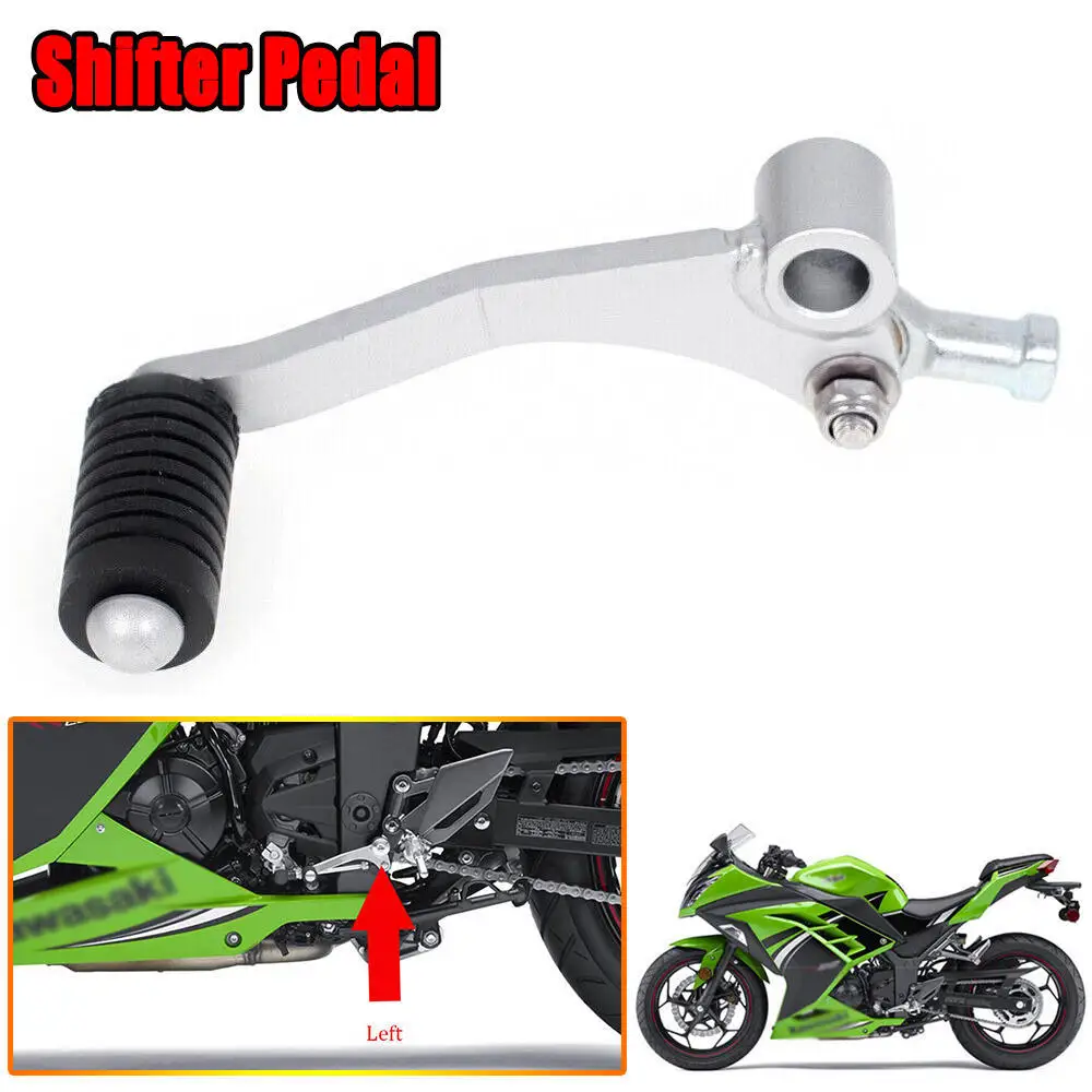 

Motorcycle Silvery Gear Shift Lever Shifter Pedal For KAWASAKI EX 250R NINJA 2008-2012 NINJA 250R 2008-2014 NINJA 300 2013-2018