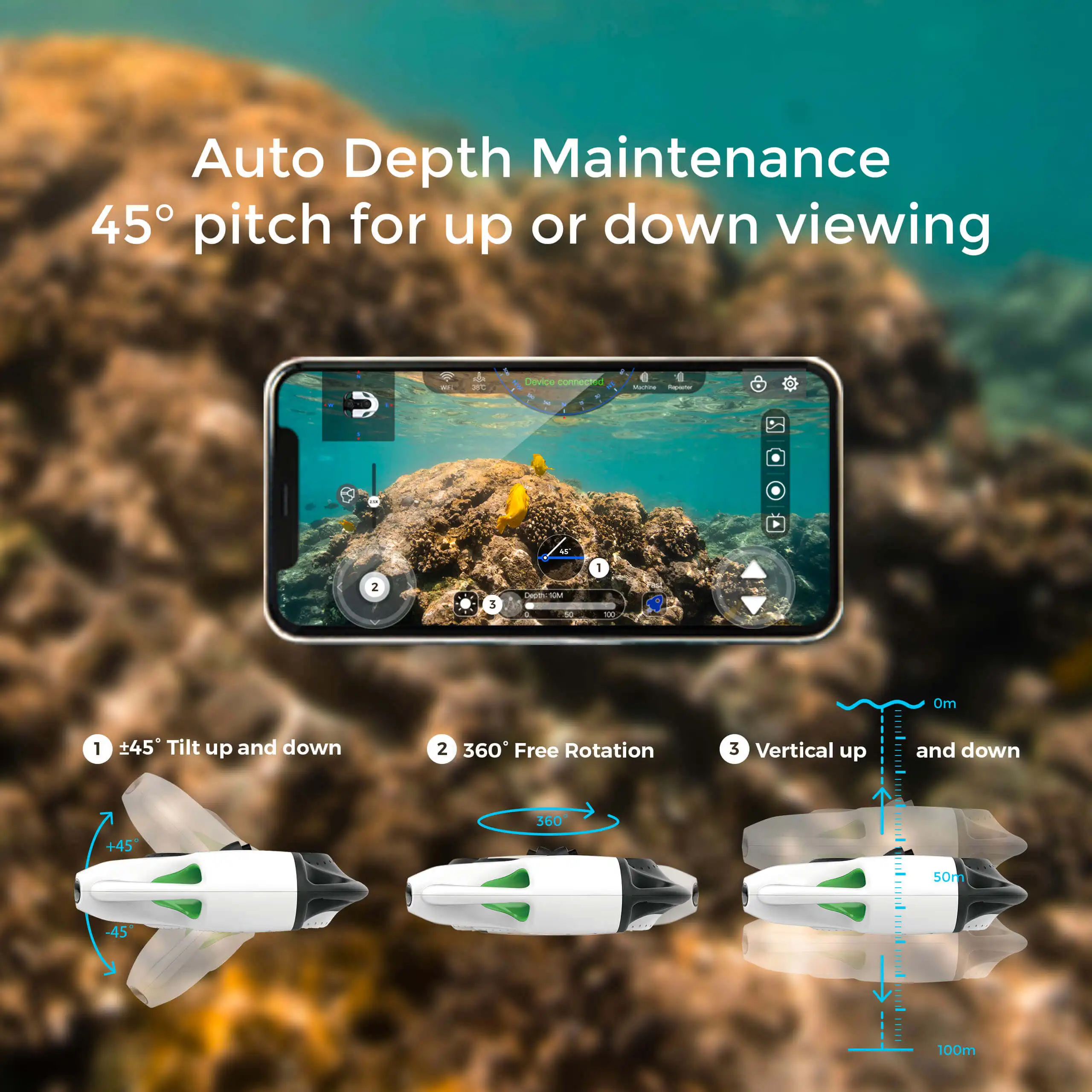 Drone Pro 4K HD Caméra GPS Retour Auto 3 Axes Stabilisé 30min Vol