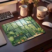 Greenhouse Garden Large extended gaming mousepad, non-slip rubber base precision edge, washable rectangular table mat, suitable 2