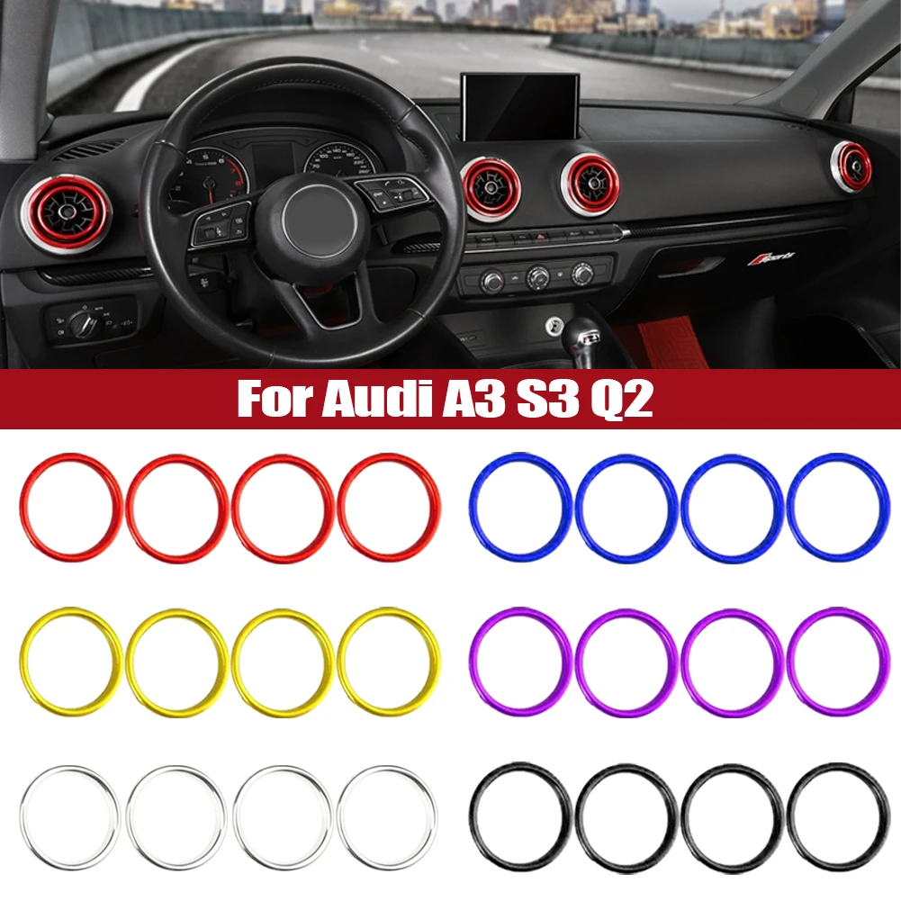 Manopole Aria Condizionata Audi A3 8V 2014-2019 - 3 Pezzi In Alluminio, Argento - Foto 10