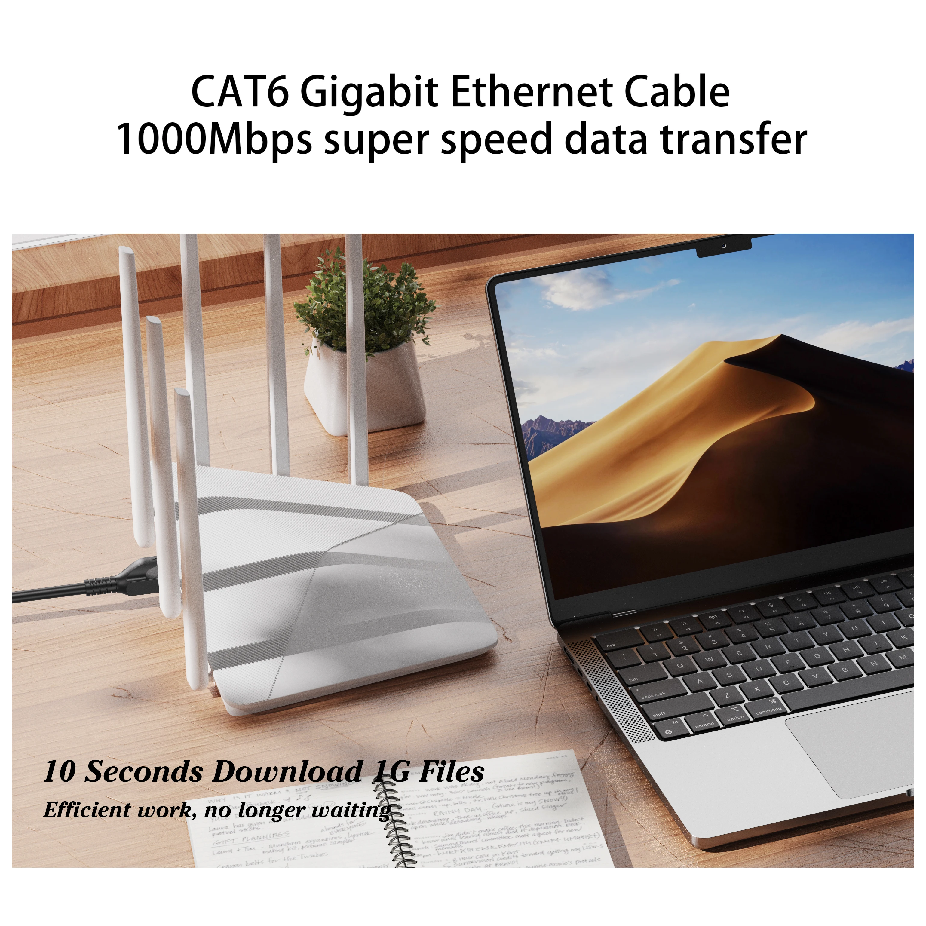 CAT 6 Ethernet Cable Flat Cat6 Lan Cable Gigabit 1000mbps UTP RJ45 Network Patch Cord 1m-30m For Switch Splitter Modem Router BEST SELLERS