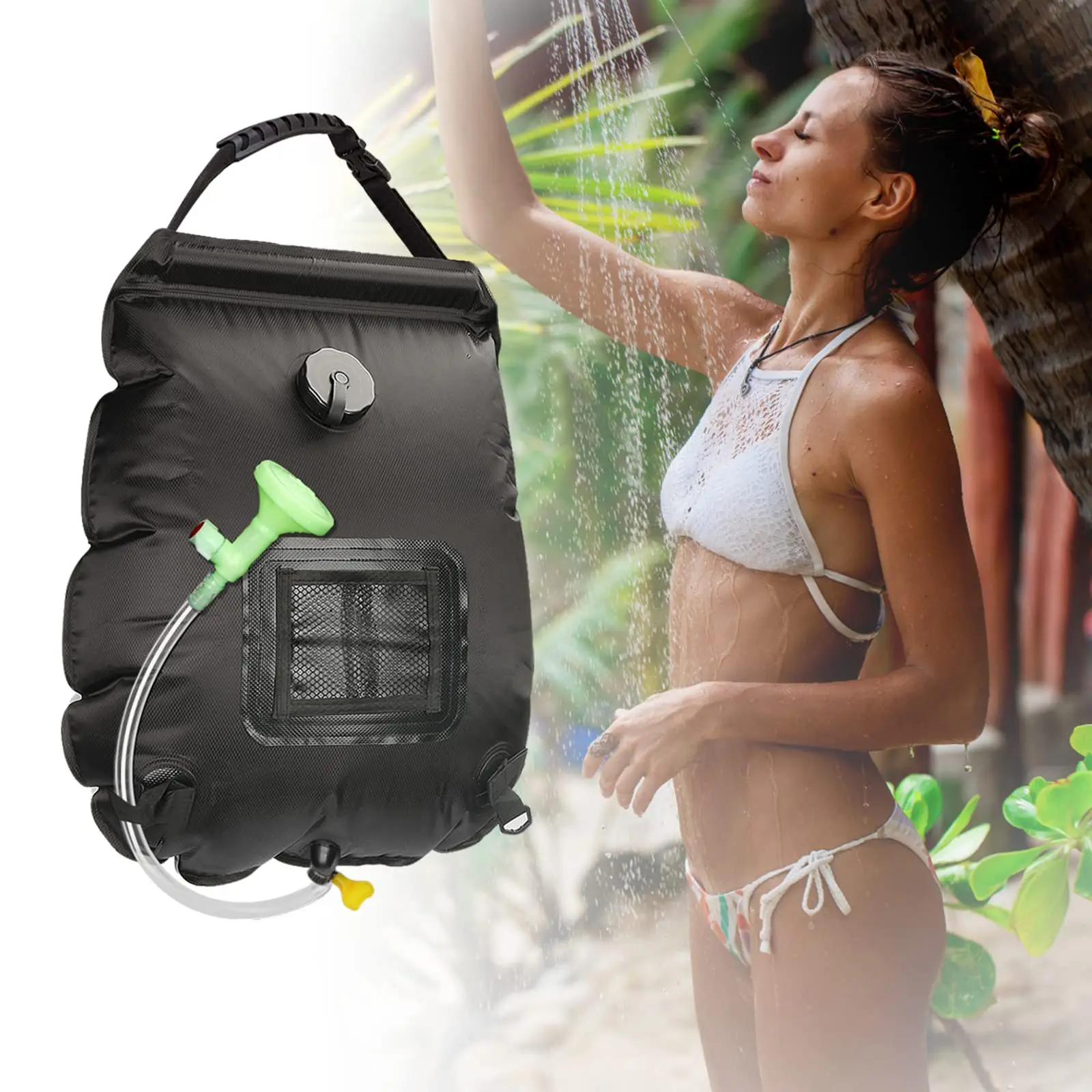 Water Bags 20L Outdoor Camping Hiking Solar Shower Bag Heating Camping  Shower Climbing Hydration Bag Hose Switchable Shower Head _ - AliExpress  Mobile