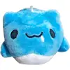 10cm Bugcat Capoo Plush pendants Anime Blue Cat Worm Cosplay Backpack decorative keychain children birthday present 5