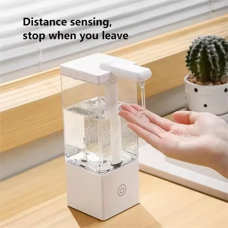 490ml Automatic Liquid Soap Dispensers Recharge Sensor Hand Sanitizer Machine for Kitchen Bathroom Shampoo Shower Gel Detergent