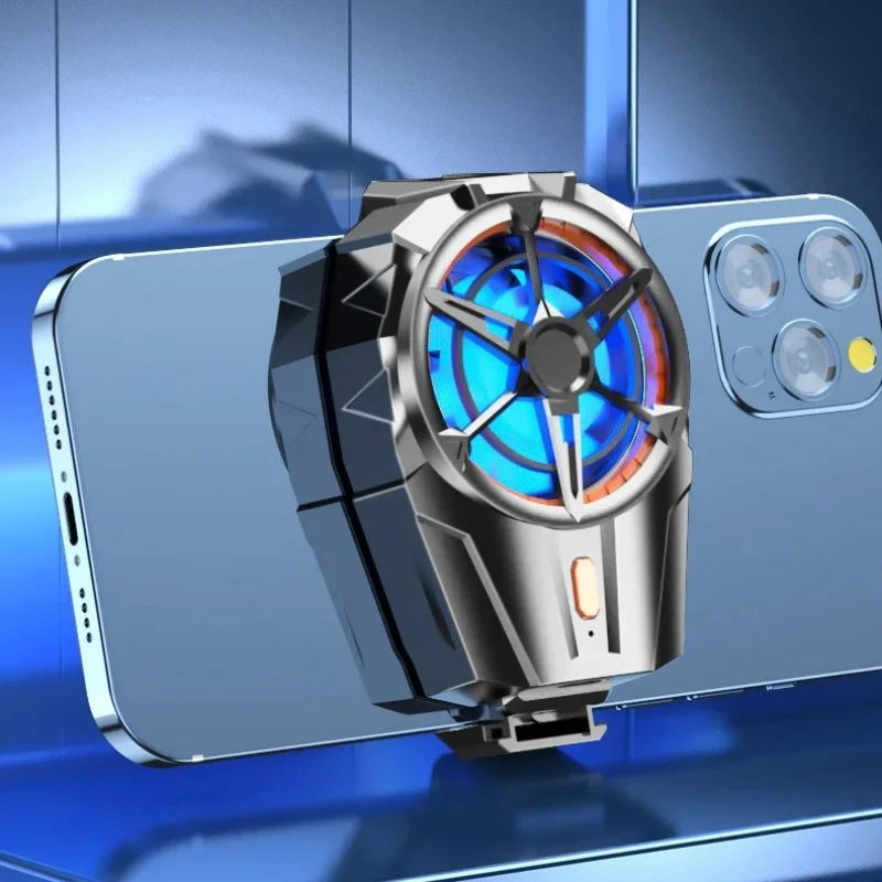 FS01 Dual Fan Rechargeable Mobile Phone Cooler Stronger Cooling Air Phone Radiator Mini Back Clip USB Radiator for Smartphones