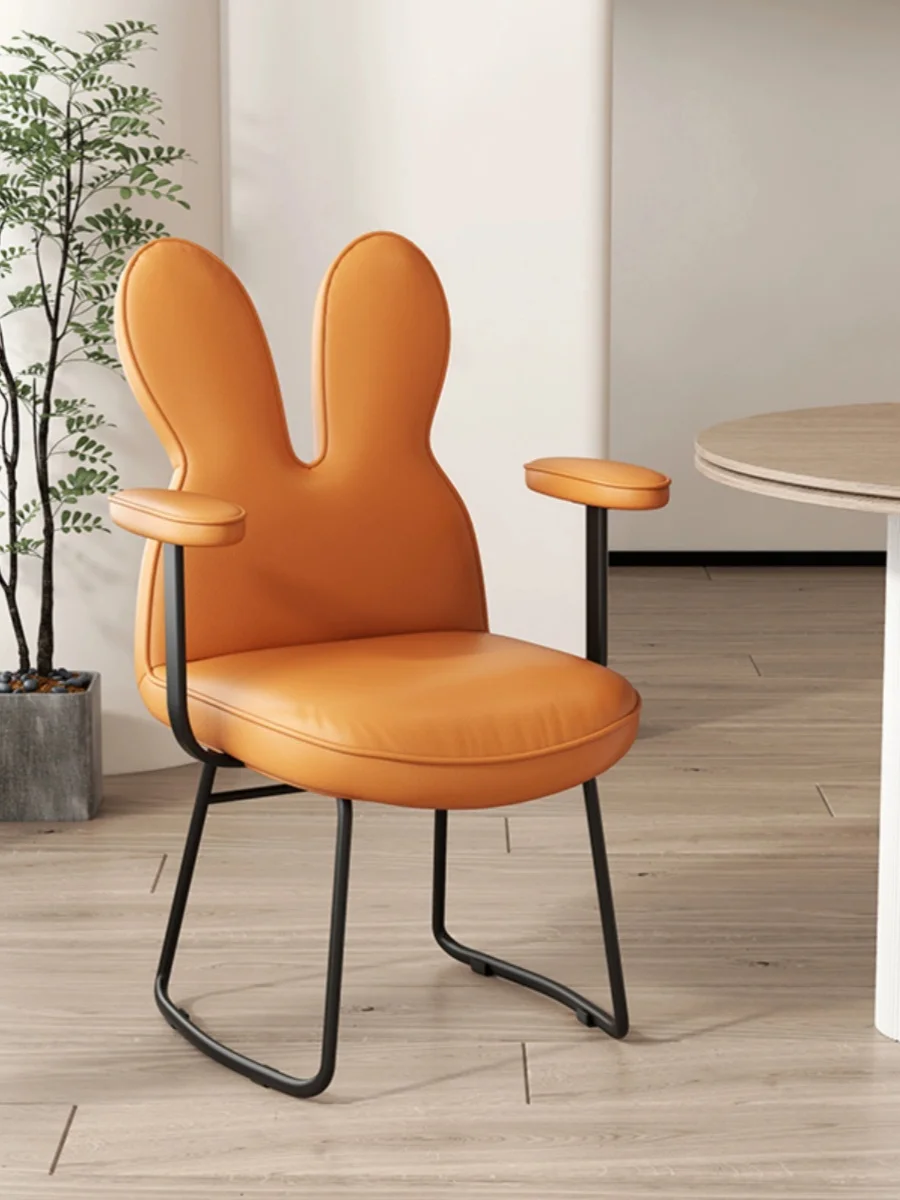 

Обеденный стул средневековый кролик допамин милый туалетный стул Мемфис цвет стул для макияжа дизайнерский кремовый ветровой стул