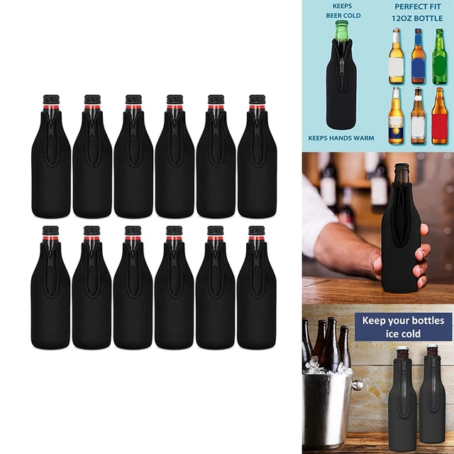 Beer Bottle Insulator Sleeve Zip-up Bottle Jackets Keeps Beer Cold and  HandsWarm