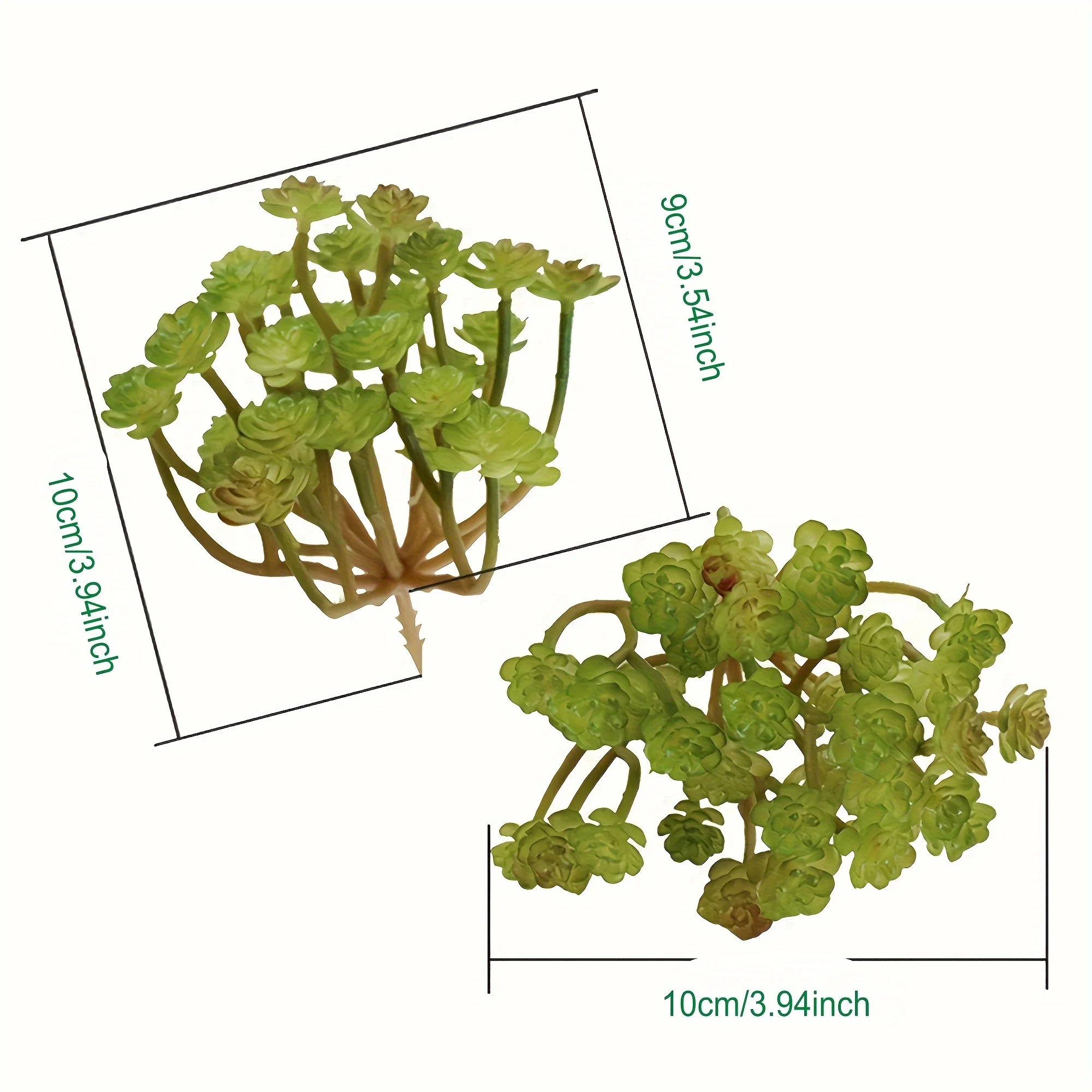Artificial Encrinite Succulent Decor Plant - Realistic Colors, Natural Countryside Style