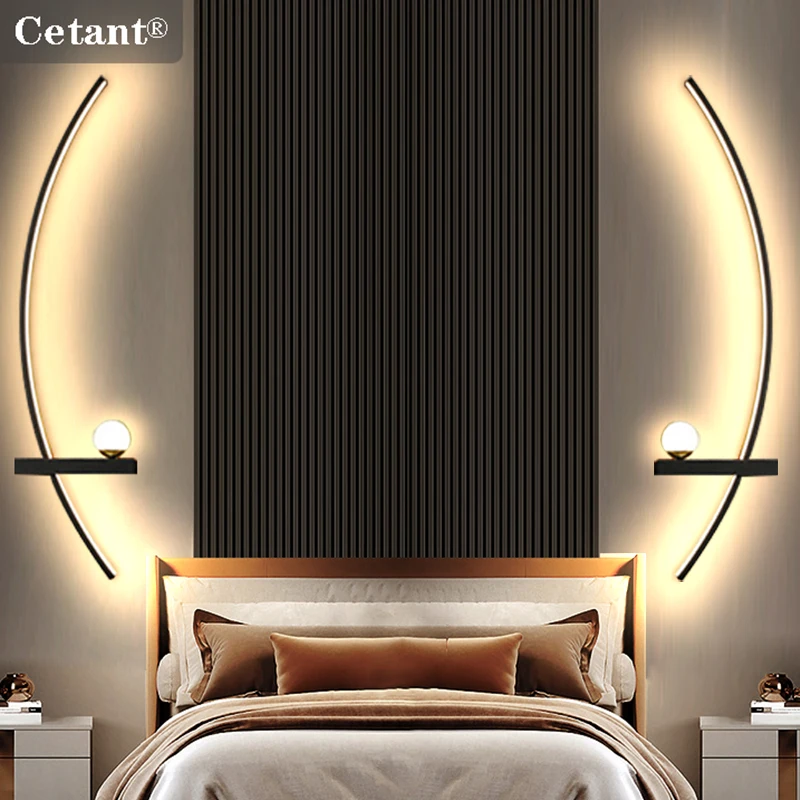 โคมไฟติดผนัง LED ข้างเตียงสมาร์ทรีโมทคอนโทรลซ้ายขวาโคมไฟผนัง Sconces ห้องนอนห้องนั่งเล่นไฟ LED ในร่ม Luster 1