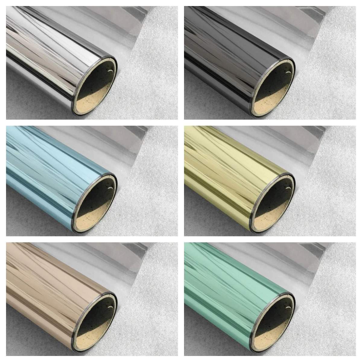 70/80/90 Cm Mirror Sunscreen Window Tint Sun Blocking Heat Blocking Silver Vinyl Roll Stickers Window Privacy Film Window Film