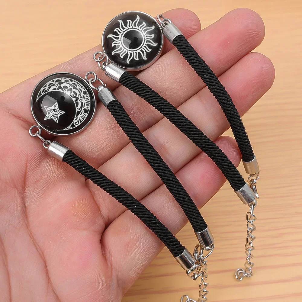 2 ピース/セットロマンチックな発光日月カップルブレスレット