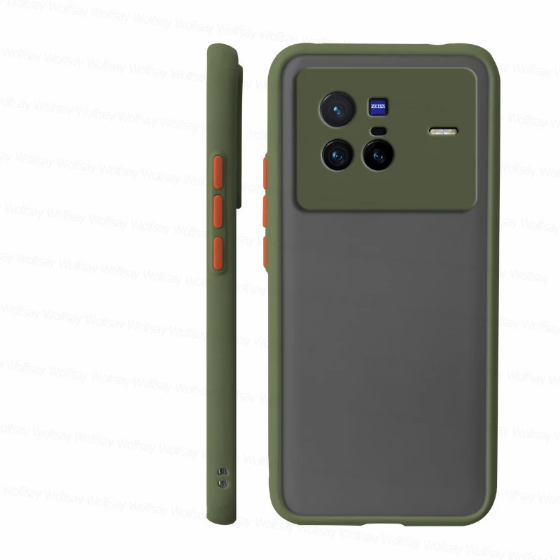 Matte PC Cover For Vivo X80 Pro Case Vivo X60 X70 X80 Pro X Note 5G Cover Shockproof TPU Protective Phone Back Case Vivo_voghion.com