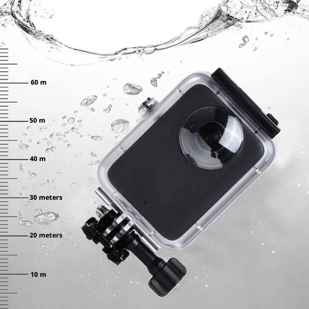Détail du joint d'étanchéité de l'étui de protection pour DJI Osmo Action 360°, garantissant une étanchéité à 45m.