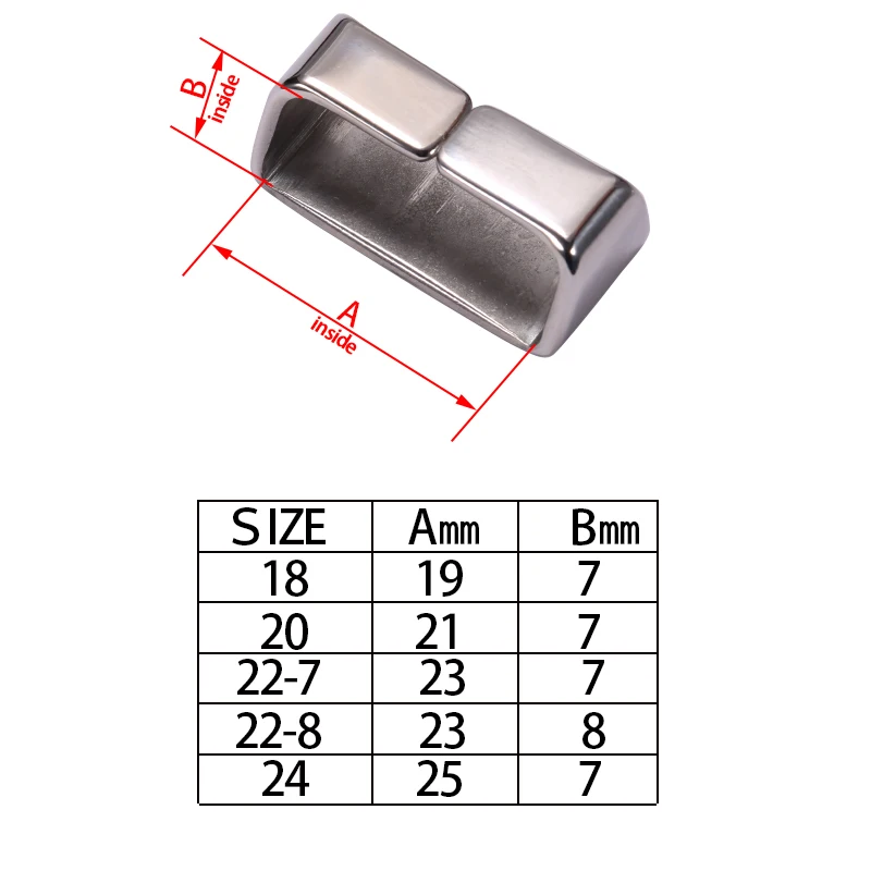 Stainless Steel Watch Band Keeper Loop Accessory