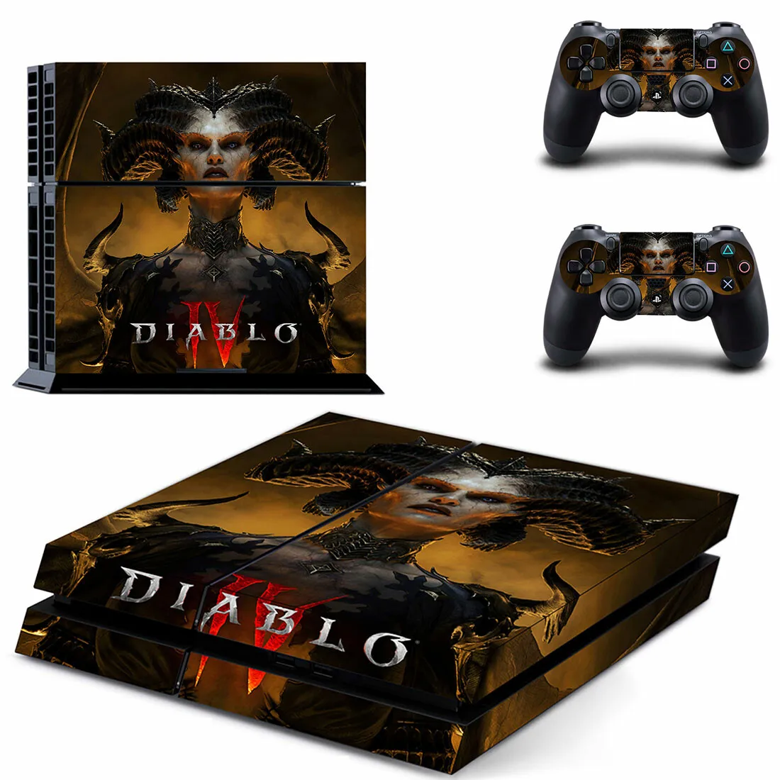 Diablo 4 Devil Lilith PS4 Stickers Play station 4 Skin Sticker Decals For ...