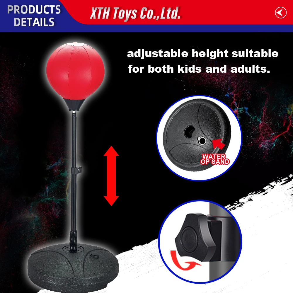 Sport Toys Punching Speed Ball Boxing Punching Ball Set For Children Exercise At Home