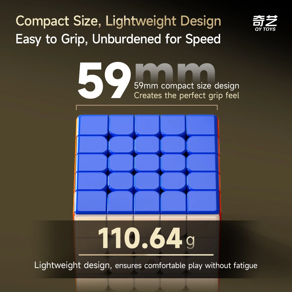 QiYi 5x5 매직 큐브 워리어 5x5 M UV 프로페셔널 스피드 큐브 스티커리스 프로페셔널 피젯 토이 큐보 마히코 퍼즐