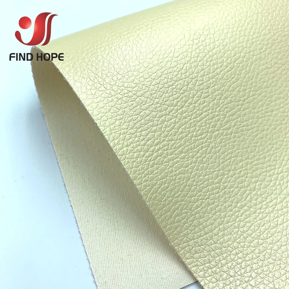 Litchi PU Faux Leather Waterproof Crafting Fabric for DIY Projects and Decorations