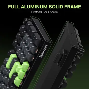 Redragon K740 98 Keys Wired RGB Gaming Keyboard, 95% PBT Mechanical Keyboard Hot-Swap Socket, Custom Linear Switch 2